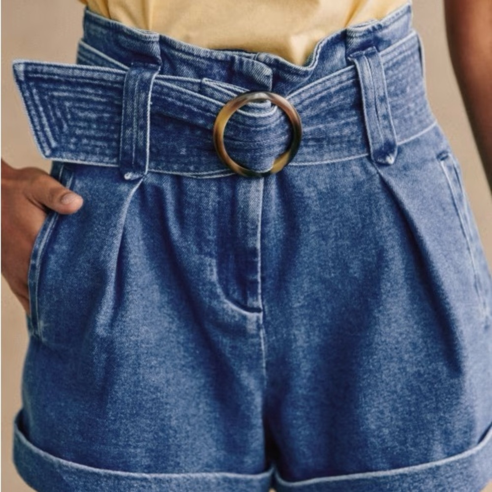 Sezane Denim Rome Shorts